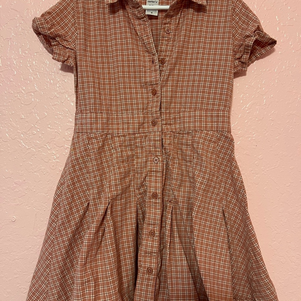 Carter's Brown Plaid Casual Dress